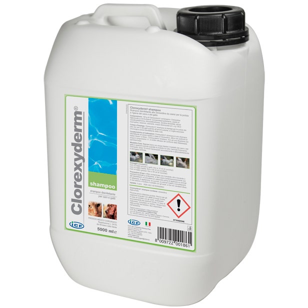 ICF Clorexyderm Champú Desinfectante Perro/Gato 5 Litros-2