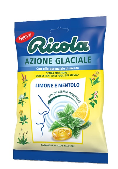 Ricola Azione Glaciale Limone E Mentolo 70g