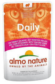 Almo Nature Daily Comida Húmeda Atún / Salmón Para Gatos Adultos 70g-1