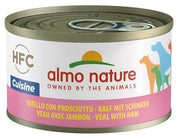 Almo Nature HFC Cuisine Ternera con Jamón Comida Húmeda para Perros Adultos Lata 95g-1