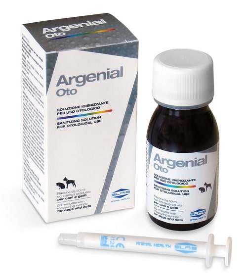 Argenial Oto Solución higienizante para uso otológico para perros y gatos 50 ml