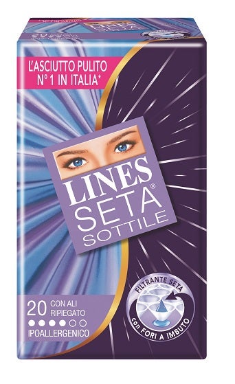 Lines Seta Sottile 20 Assorbenti con Ali-1