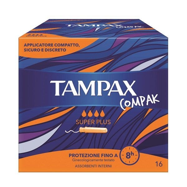 Tampax Compak Super Plus 16 Compresas Sanitarias-1
