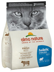Almo Nature Pienso Holístico Esterilizado con Carne Fresca para Gatos Adultos Bolsa 2kg-1