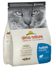 Almo Nature Pienso Holístico Esterilizado con Salmón y Arroz para Gatos Adultos Bolsa 2kg-1