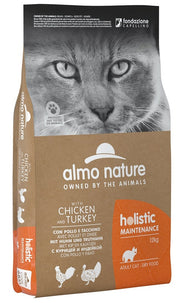 Almo Nature Holistic Maintenance Pollo y Pavo Pienso para Gatos Adultos Bolsa 12kg-1