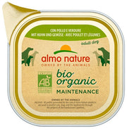 Almo Nature Menú Diario Comida Húmeda Ecológica Pollo y Verduras para Perros Adultos Bandeja 100g-1