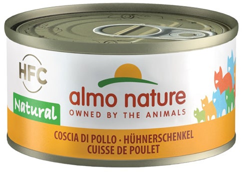 Almo Nature HFC Alimento Húmedo Natural Pierna De Pollo Para Gatos Adultos Lata 70g-1
