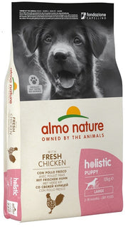 Almo Nature Croquetas Holistic Puppy Pollo para Perros Cachorros Tamaño Grande Bolsa 12kg-1