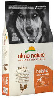 Almo Nature Croquetas de Pollo de Mantenimiento Holístico para Perros Adultos Tamaño Grande Bolsa de 12kg-1