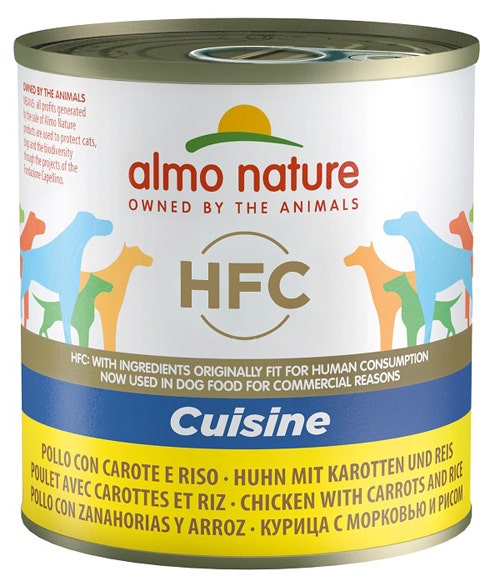 Almo Nature Cuisine Comida Húmeda Pollo Con Zanahoria Y Arroz Para Perros Adultos Lata 280g-1