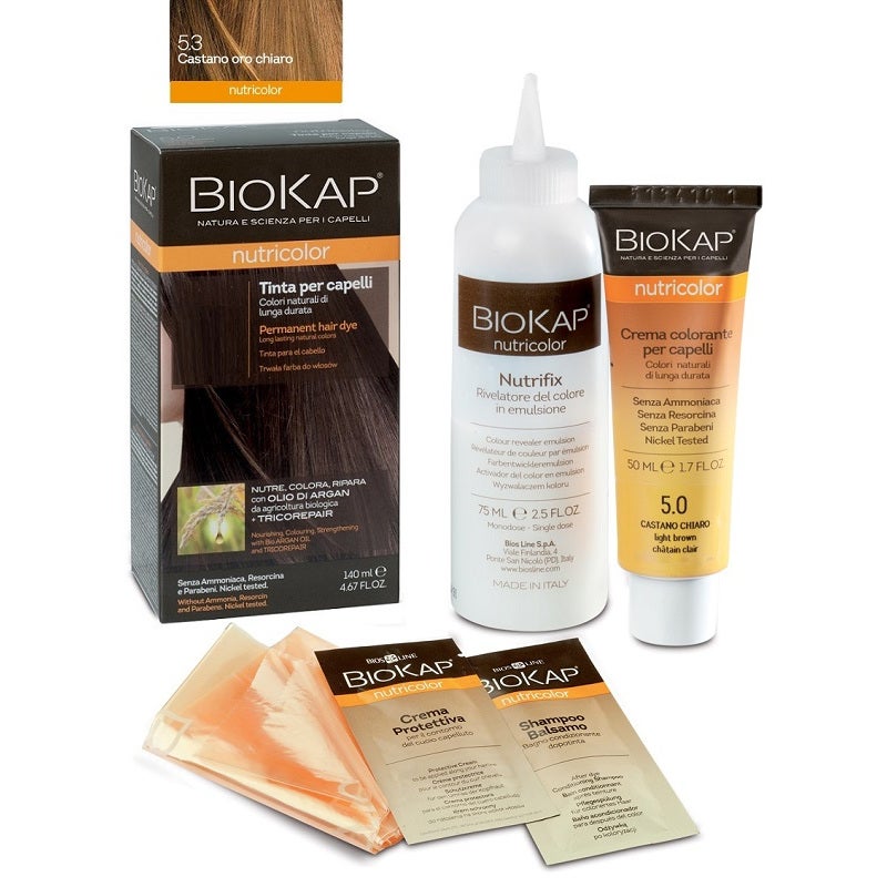 Biokap Nutricolor Hair Color 5.3 Castaño Claro Dorado-2