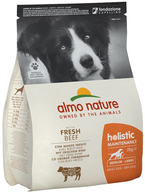 Almo Nature Holistic Maintenance Pienso Seco para Gatos Adultos de Carne Fresca y Arroz Tamaño Mediano Bolsa de 2kg-1
