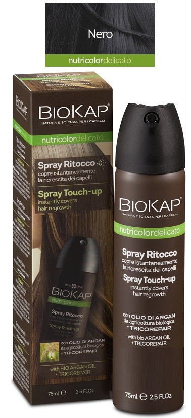 Línea Bios Biokap Nutricolor Spray Retoque Negro 75ml-1