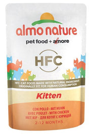 Almo Nature HFC Gatito Comida Húmeda Con Pollo Para Gatos Cachorros Sobre 55g-1