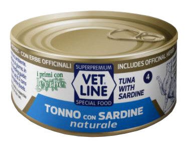Vet Line Gatto Tonno E Sardine Lattina 70gr