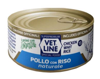 Vet Line Per Gatto Pollo Con Riso Al Naturale 70g