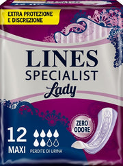 Líneas Especialista Maxi Absorbente Incontinencia 12 Piezas-1