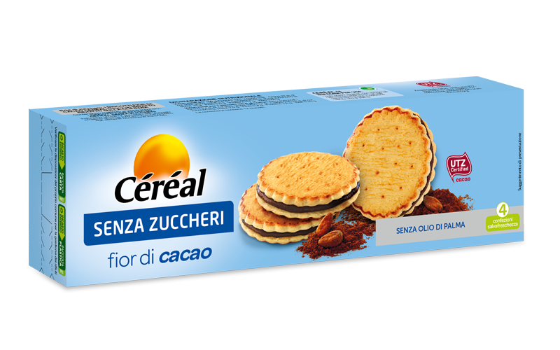 Cereal Biscotti Fior Di Cacao Senza Zuccheri 196g