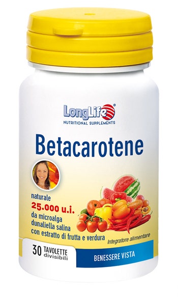 Betacaroteno Longlife 30 Comprimidos-1