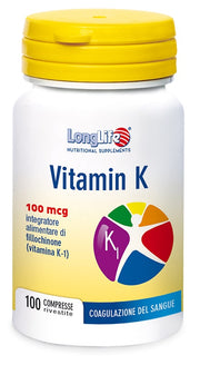 Longlife Vitamina K 100 Comprimidos-1