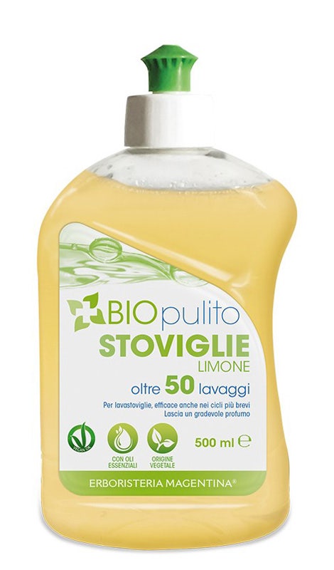 Biopulito Vajilla Detergente Líquido Con Limón 500ml-1