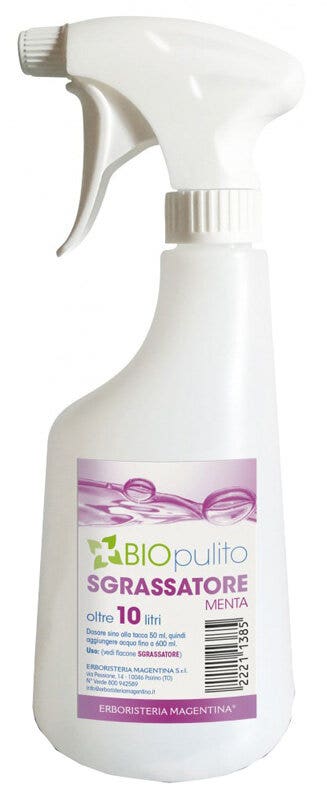 Erboristeria Magentina Biopulito Dispensador Vacío Desengrasante Menta 600ml-1