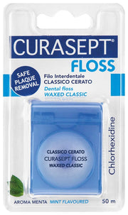 Curasept Classico Seda Encerada Clorhexidina 50m-1