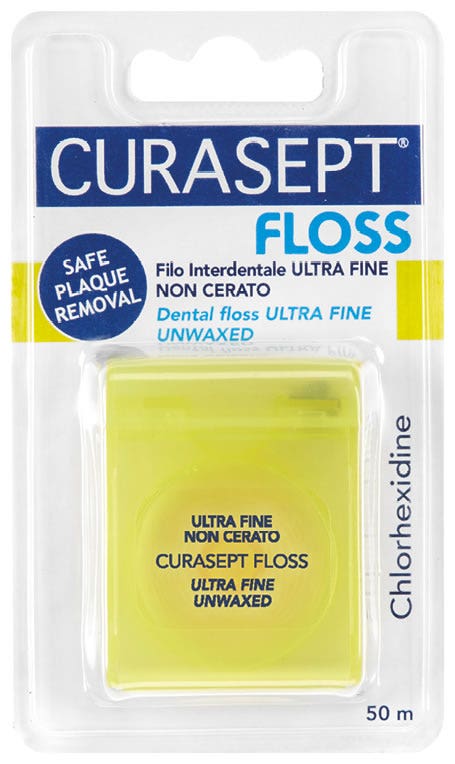 Curasept Classico Floss Ultra Fine Sin Cera Clorhexidina 50m-1