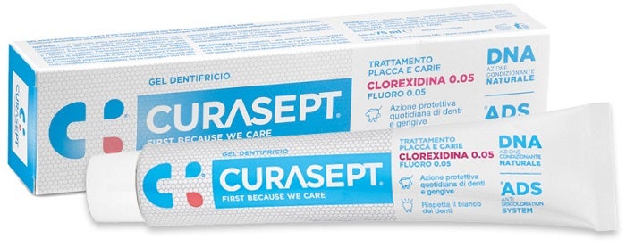 Curasept Gel Dentífrico Clorhexidina 0,05 ADS+DNA 75 ml