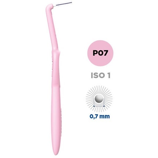 Curasept Proxi Angle Cepillo Interdental P07 Rosa 5 Unidades 0,7 mm