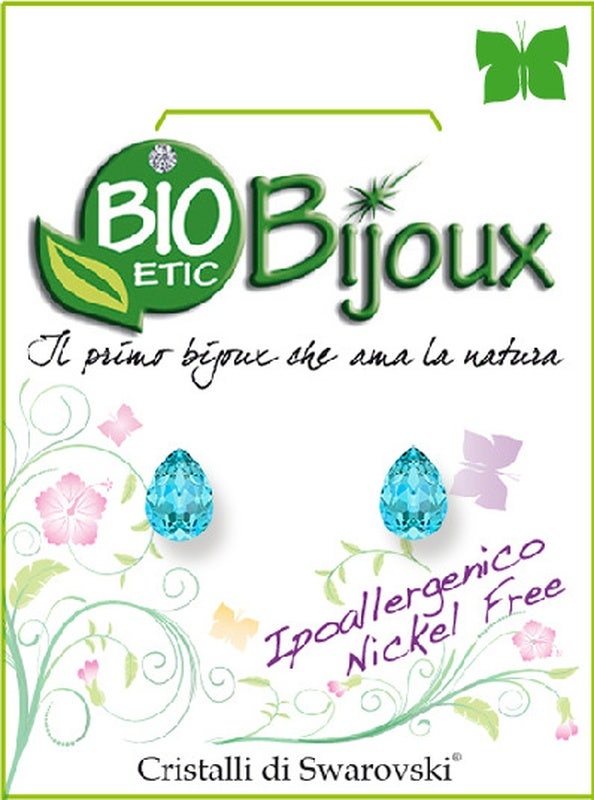 Arete colgante Bio Bijoux de 6 mm de aguamarina-1