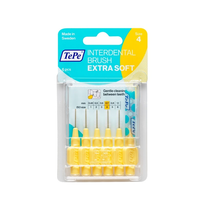 Pincel Tepe Extra Suave ISO 4 Amarillo 6 Piezas-1