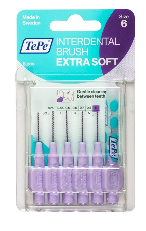 Pincel Tepe ISO 6 Extra Suave Morado 6 Piezas-1