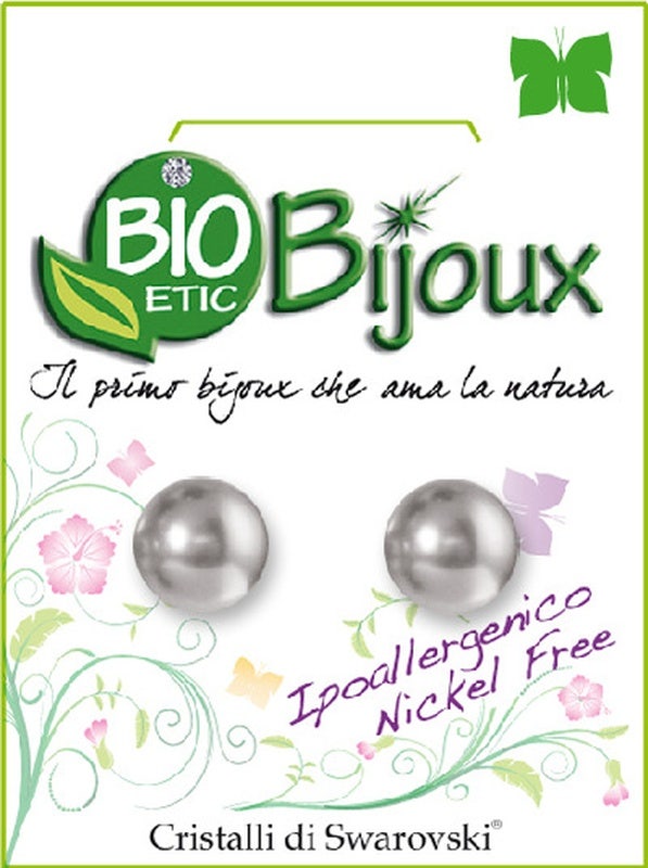 Pendiente Perla Biotec Bijoux Gris Claro 8mm-1