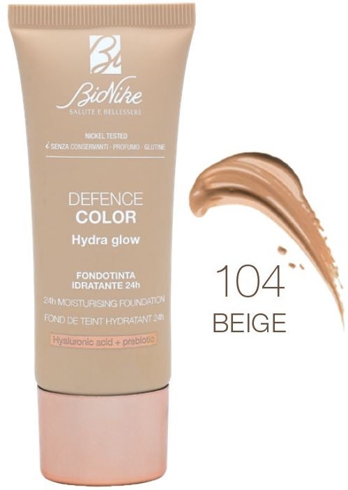Bionike Defence Color Base de maquillaje Hydra Glow 104 Beige 30 ml