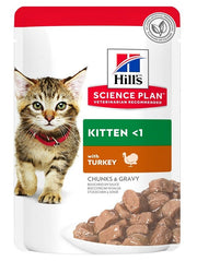 Hill's Science Plan Kitten Chunks Pavo Para Gatos Cachorros Sobre 85g-1