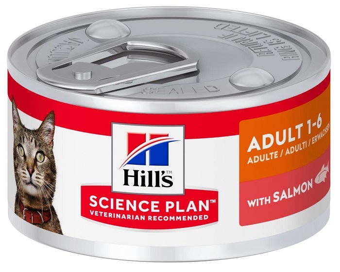 Hill's Science Plan Gato Adulto Con Salmón Lata 82gr-1