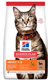 Hill's Science Plan Adult Medium con cordero para gatos adultos, 7 kg
