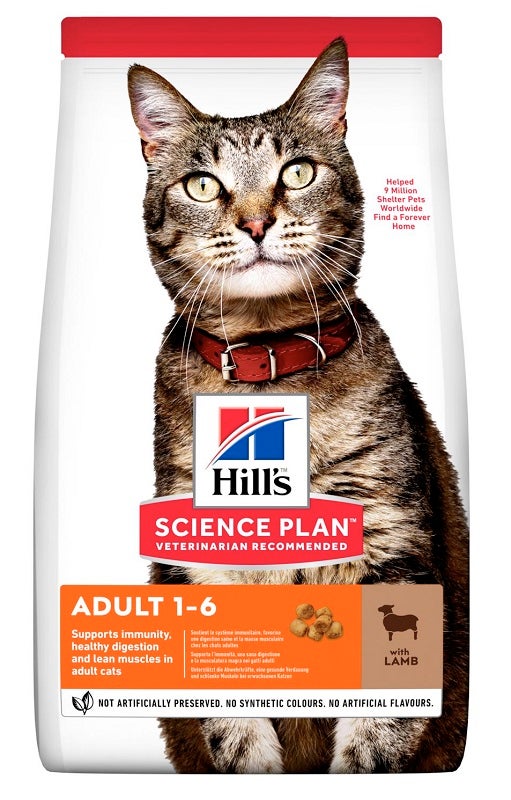 Hill's Science Plan Adult Medium con cordero para gatos adultos, 7 kg