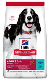 Hill's Science Plan Medium Adult con atún y arroz, pienso seco para perros, 2,5 kg