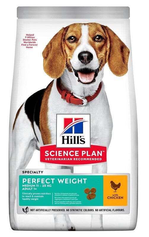 Hill's Science Plan Perfect Weight Medium Adult 1+ Pollo 2 kg