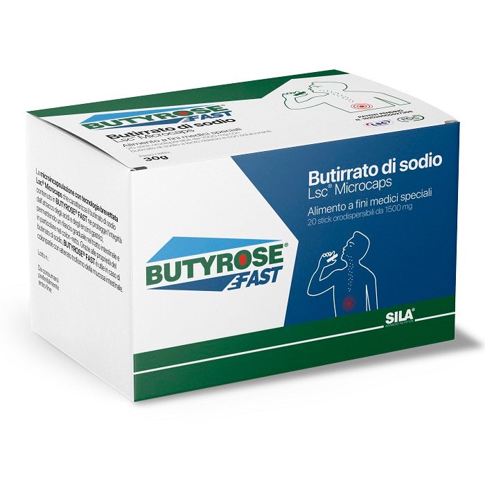 Butyrose Fast 20 barritas - Eficaz suplemento digestivo