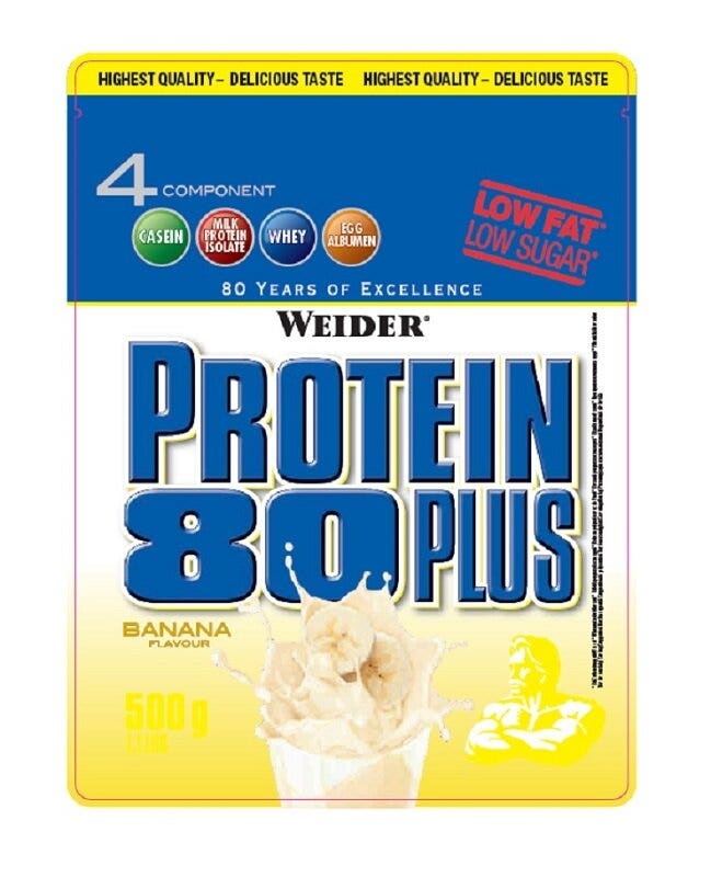 WEIDER PROTEÍNAS 80P PLÁTANO 500 G