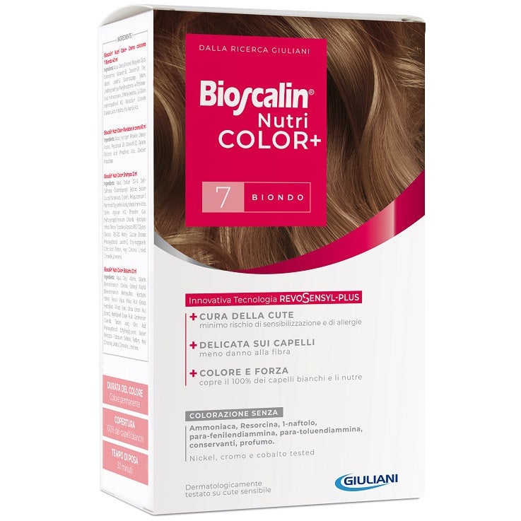 Bioscalin Nutricolor Plus Tinte permanente para el cabello 7 Rubio