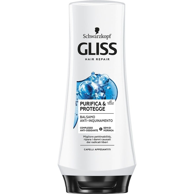 Schwarzkopf Gliss Balsamo Anti-Inquinamento Purifica/Protegge 200ml