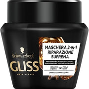 Schwarzkopf Gliss Maschera 2In1 Riparazione Suprema 300ml