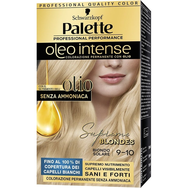 Schwarzkopf Palette Oleo Intense Colorazione Permanente 9-10 Biondo Solare 173g