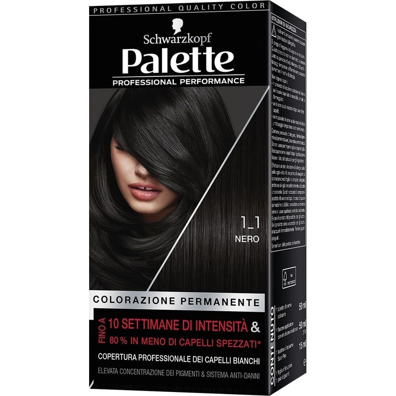 Schwarzkopf Palette Professional Performance Colorazione Permanente 1-1 Nero 170g