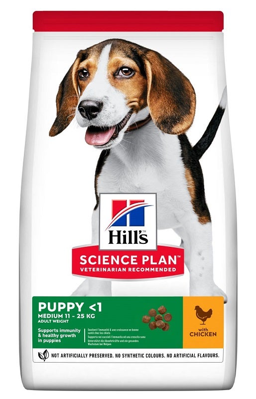 Hill's Science Plan Puppy <1 Medium 11-25 kg Pollo Pienso seco para perros 2,5 kg